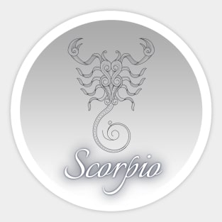 Spherical Zodiac Scorpio Sticker